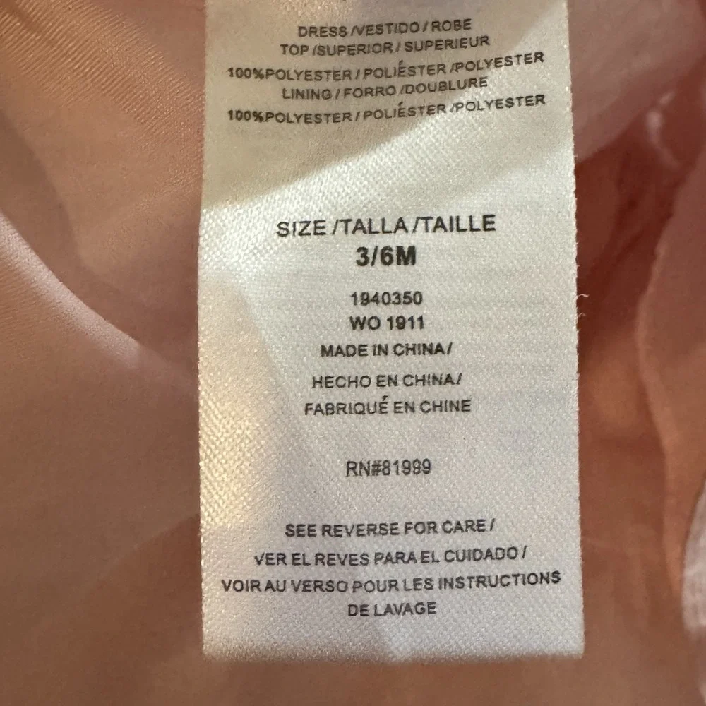 Emma Rose Pink Tulle Baby Party Wedding‎ Holiday Dress 3-6M NWT